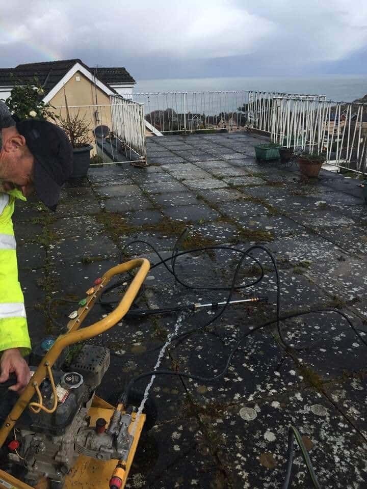 Patio Before Cleaning